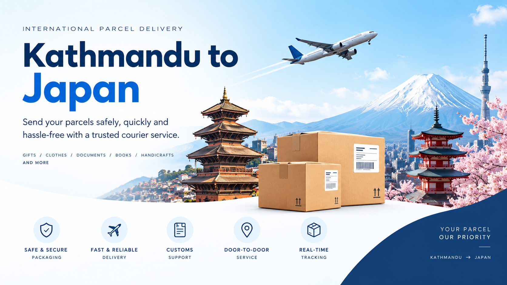 Send Parcel from Kathmandu to Japan | Courier Service