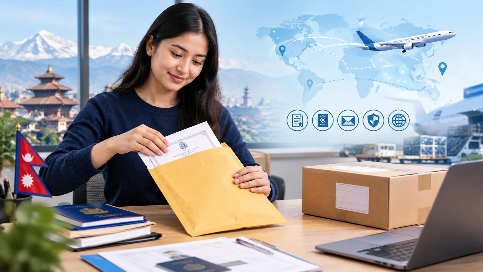 How to Send Documents from Nepal with Hulak Express – Complete International Courier Guide