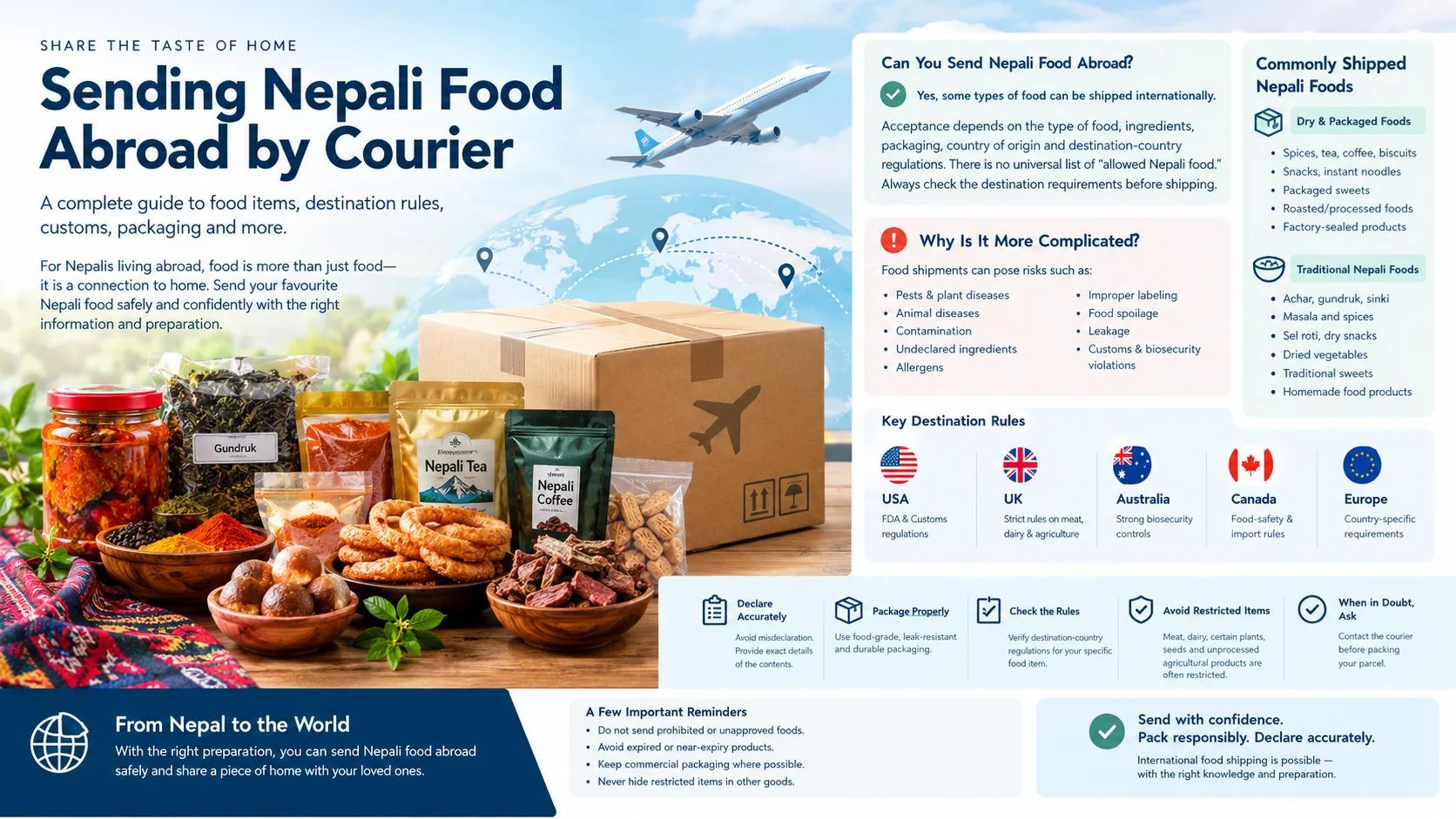 Food Export from Nepal: How to Send Nepali Food Abroad Safely