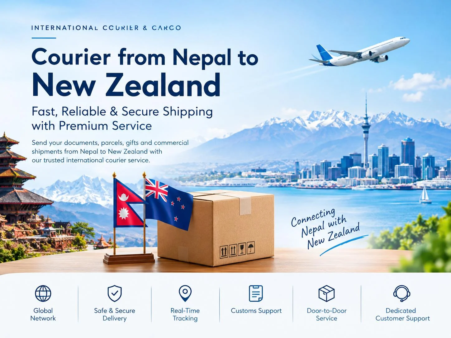 Courier from Nepal to New Zealand: Fast, Reliable & Secure Shipping with Hulak Express