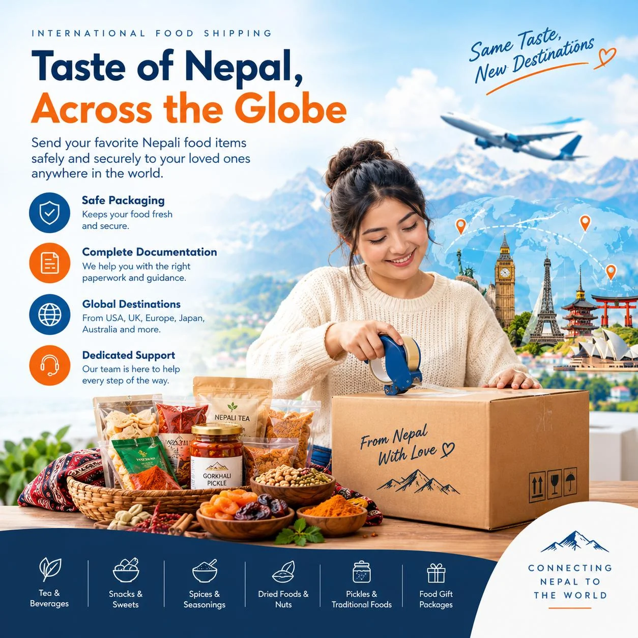 Promotional Image - Food Export from Nepal: How to Send Nepali Food Abroad Safely